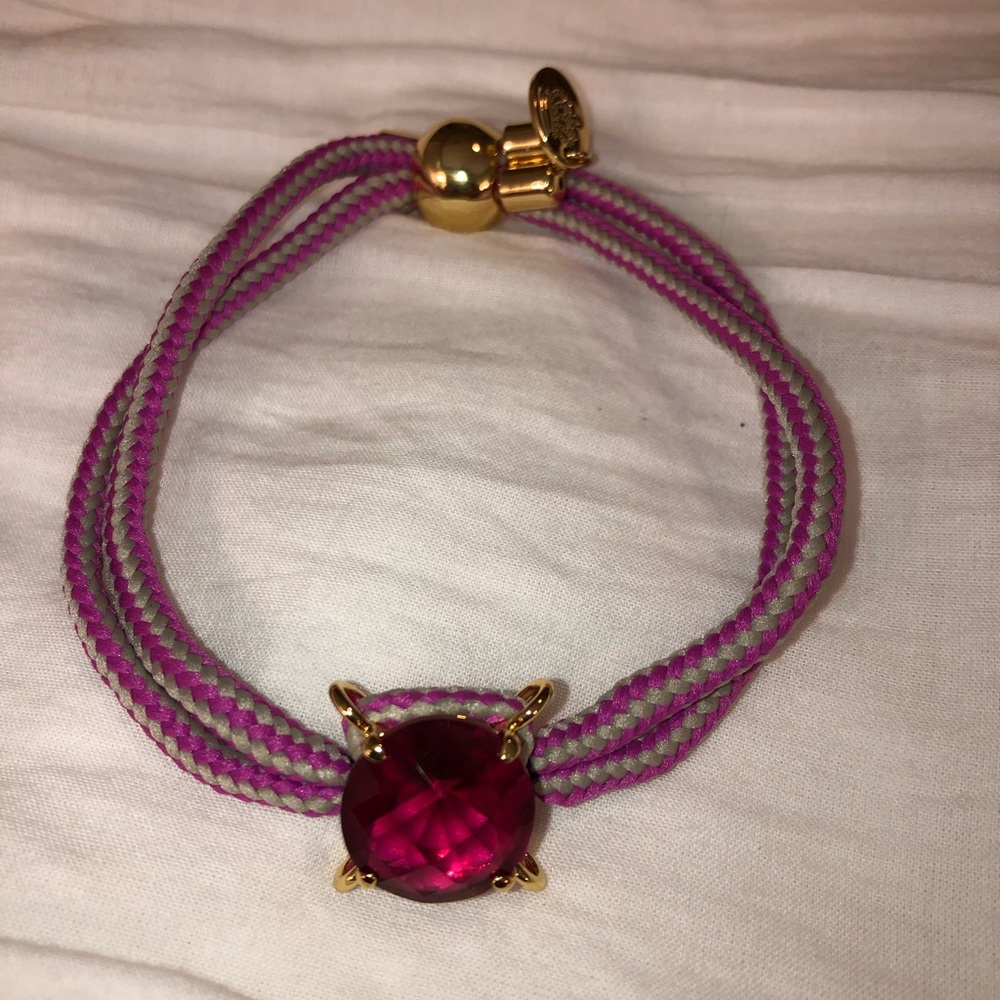 Bracelet with large red stone